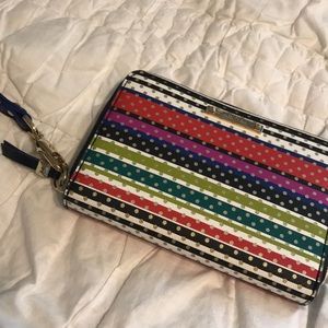 multi color Stella & Dot wristlet wallet